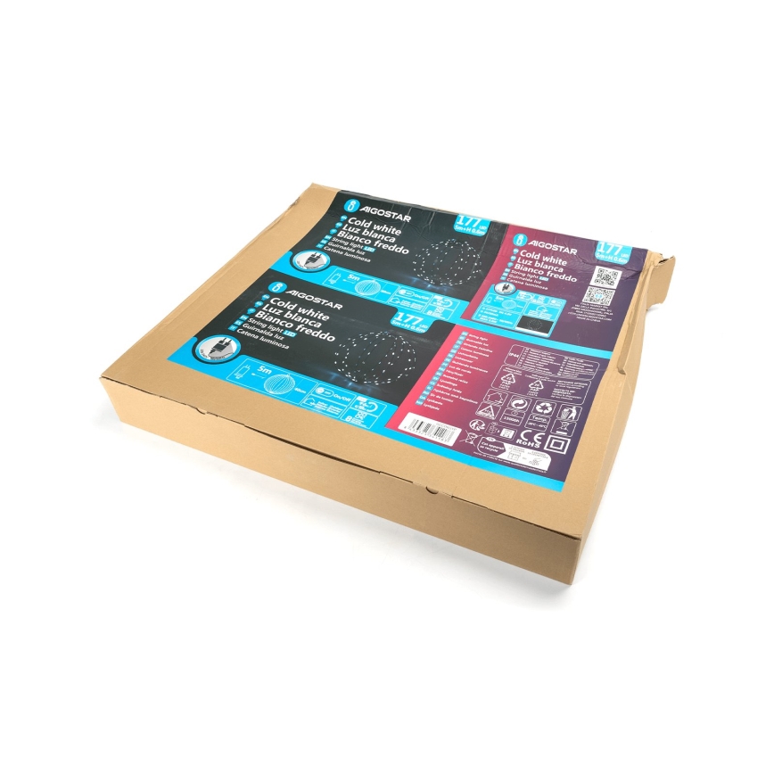 Aigostar - LED Lauko kalėdinė dekoracija LED/3,6W/230V 60 cm IP44 šaltai baltas kamuolys