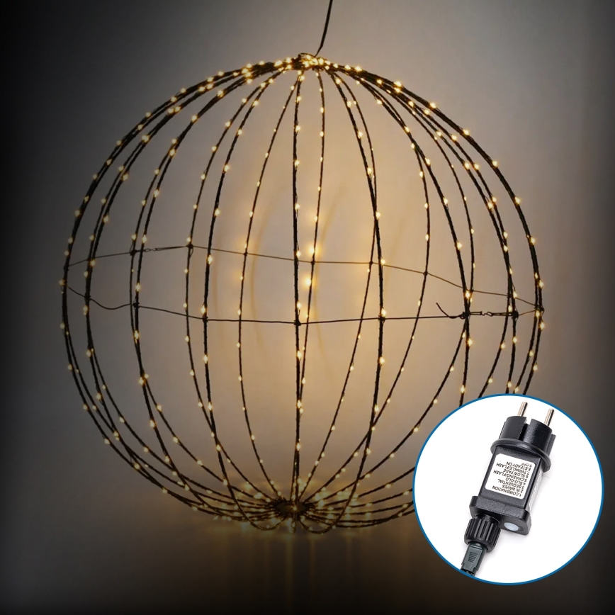 Aigostar -LED Lauko Kalėdinė dekoracija LED/3,6W/230V rutulys 30cm IP44 šilta balta