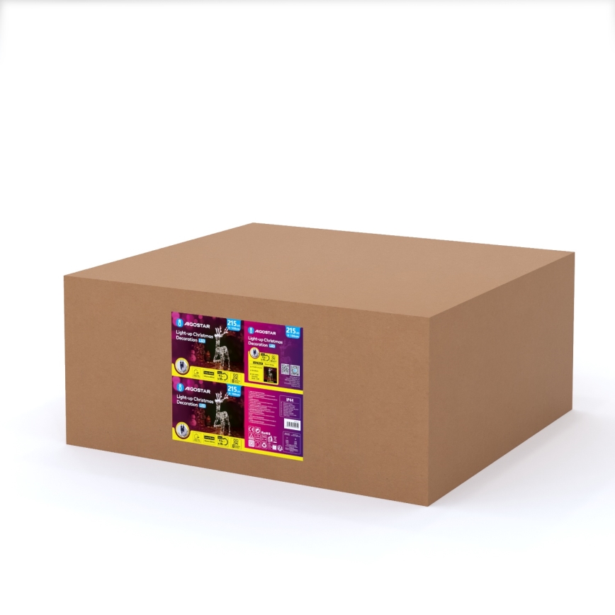 Aigostar - LED lauko kalėdinė dekoracija LED/3,6W/31/230V 2700K 105 cm IP44 šiaurės elnias