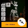 Aigostar - LED lauko kalėdinė dekoracija LED/3,6W/31/230V 2700K 120 cm IP44 elnias