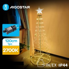 Aigostar - LED Lauko Kalėdinė dekoracija LED/3,6W/31/230V 2700K 120 cm IP44