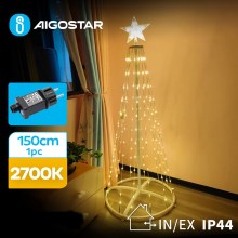 Aigostar - LED Lauko Kalėdinė dekoracija LED/3,6W/31/230V 2700K 150 cm IP44