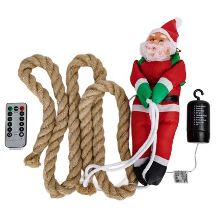 Aigostar - LED lauko kalėdinė dekoracija LED/4xAA IP44 parašiutuojantis Kalėdų Senelis