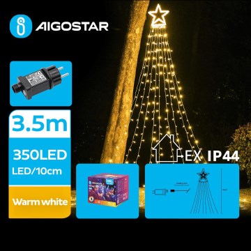 Aigostar - LED Lauko Kalėdinė dekoracija LED/6W/230V 3,5m IP44 šiltai balta