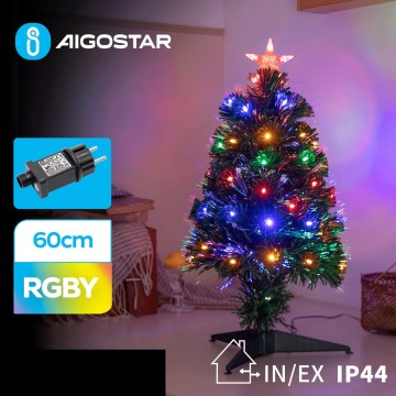 Aigostar - LED Lauko Kalėdinė eglutė LED/3,6W/230V 60 cm IP44 daugiaspalvis