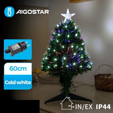Aigostar - LED Lauko Kalėdinė eglutė LED/3,6W/230V 60 cm IP44 šalta balta