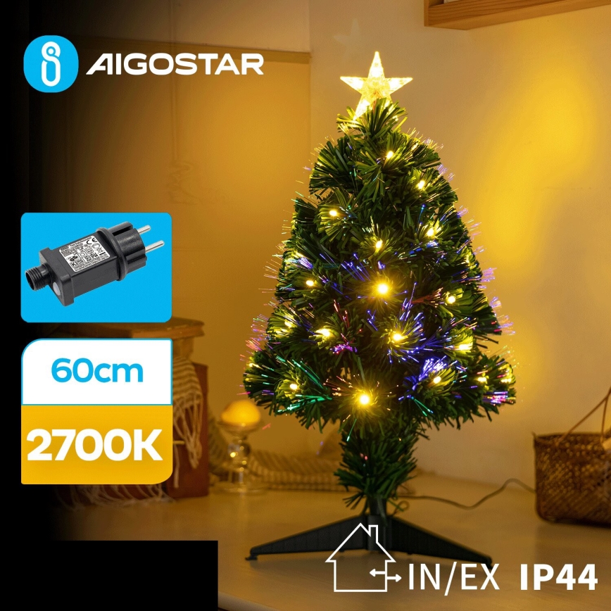 Aigostar - LED Lauko Kalėdinė eglutė LED/3,6W/230V 60 cm IP44 šilta balta