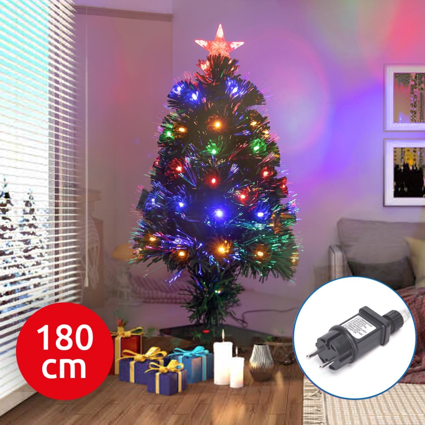Aigostar - LED Lauko Kalėdinė eglutė LED/6W/230V 180 cm IP44 daugiaspalvis