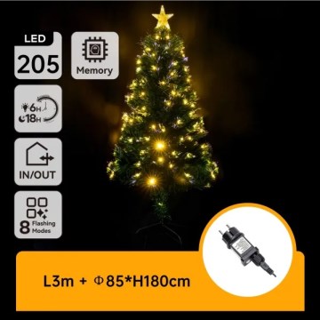 Aigostar - LED lauko kalėdinė eglutė LED/6W/230V 180 cm IP44 šiltai balta