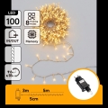 Aigostar - LED lauko kalėdinė girlianda 100 LED/8 režimai 5,3 m IP44 šiltai balta