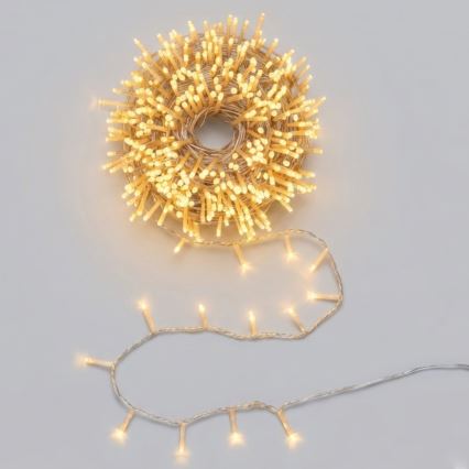 Aigostar - LED lauko kalėdinė girlianda 100 LED/8 režimai 5,3 m IP44 šiltai balta