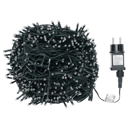 Aigostar - LED lauko kalėdinė girlianda, 1000 LED, 8 funkcijos, 53 m, IP44, įvairiaspalvė