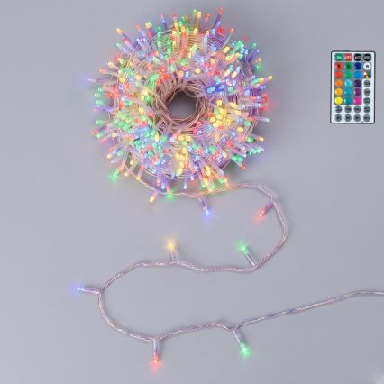 Aigostar - LED lauko kalėdinė girlianda 100xLED/7 funkcijų 4xAA 10,3 m IP44 spalvota + nuotolinis valdymas