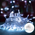 Aigostar - LED Lauko Kalėdinė girlianda 100xLED/8 funkcijos 10,3m IP44 šalta balta