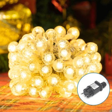 Aigostar - LED Lauko Kalėdinė girlianda 100xLED/8 funkcijos 13m IP44 šilta balta