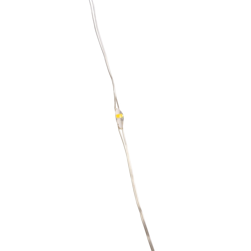 Aigostar -LED Lauko Kalėdinė girlianda 100xLED/8 funkcijos 3xAA 10,3m IP44 šilta balta