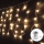 Aigostar-LED Lauko Kalėdinė girlianda 100xLED/8 funkcijos 3xAA 8x0,4m IP44 šilta balta