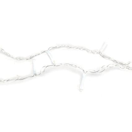 Aigostar -LED Lauko Kalėdinė girlianda 100xLED/8 funkcijos 4,5x1,5m IP44 šalta balta