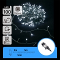 Aigostar - LED lauko kalėdinė girlianda 100xLED/8 funkcijos 8m IP44 šaltai balta