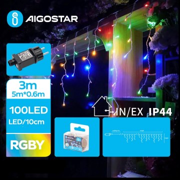 Aigostar - LED Lauko Kalėdinė girlianda 100xLED/8 funkcijos 8x0,6m IP44 daugiaspalvis