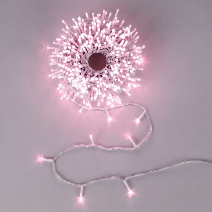 Aigostar - LED lauko kalėdinė girlianda 100xLED/8 funkcijų 13 m IP44 rožinė