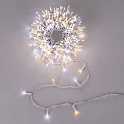 Aigostar - LED lauko kalėdinė girlianda 100xLED/8 funkcijų 13m IP44 šiltai balta/šaltai balta