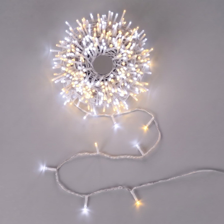 Aigostar - LED lauko kalėdinė girlianda 100xLED/8 funkcijų 13m IP44 šiltai balta/šaltai balta