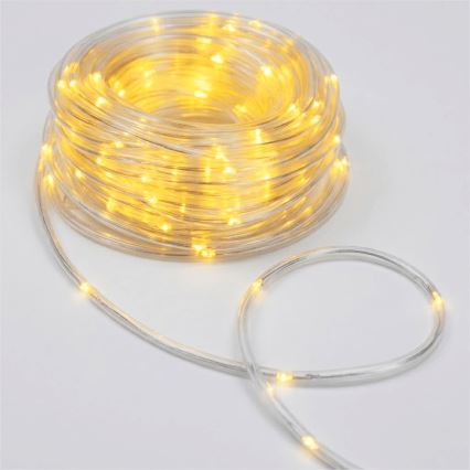 Aigostar - LED lauko kalėdinė girlianda 100xLED/8 funkcijų 3xAA 10,3m IP44 šiltai balta