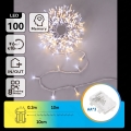 Aigostar - LED lauko kalėdinė girlianda 100xLED/8 funkcijų 3xAA 10,3m IP44 šiltai balta/šaltai balta