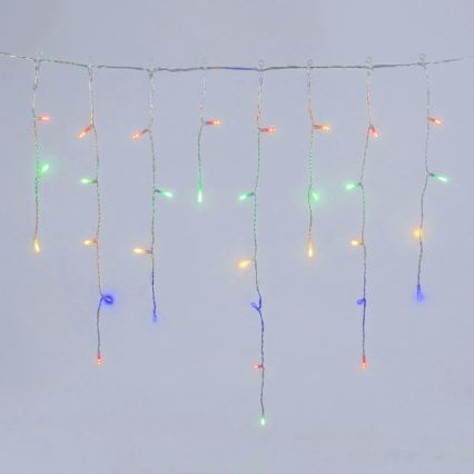 Aigostar - LED lauko kalėdinė girlianda 100xLED/8 funkcijų 3xAA 8x06m IP44 daugiaspalvė