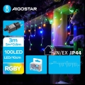 Aigostar - LED lauko kalėdinė girlianda 100xLED/8 funkcijų 8x0,6 m IP44 daugiaspalvė