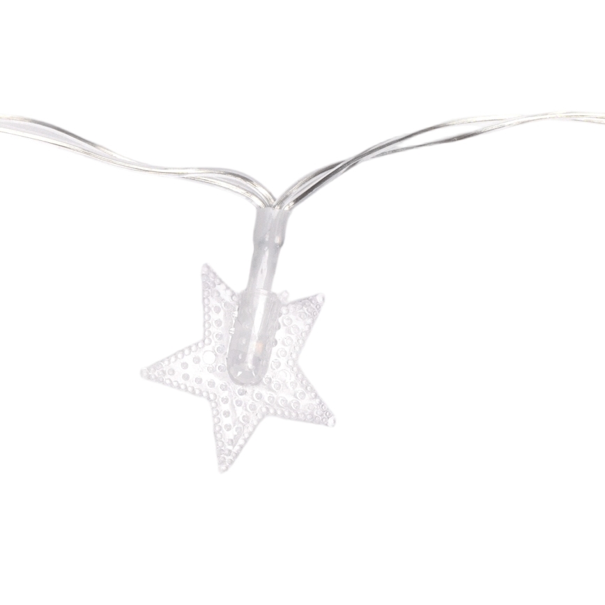 Aigostar - lauko kalėdinė LED girlianda 100xLED/8 funkcijos 3xAA 10 m IP44 šaltai balta