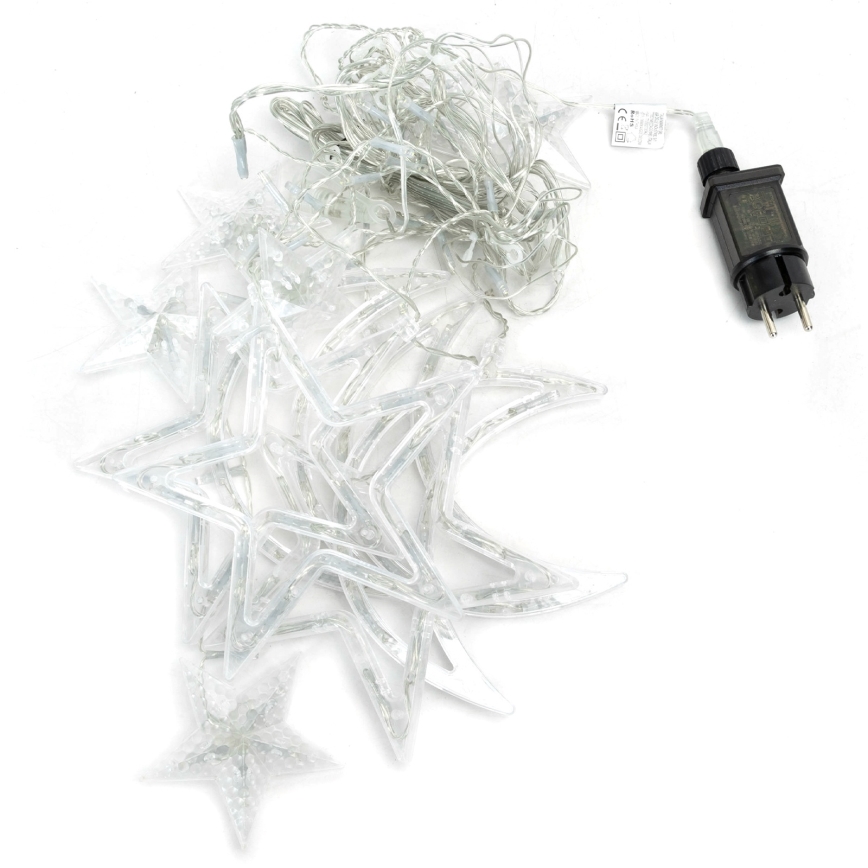 Aigostar - LED lauko kalėdinė girlianda 120xLED/6W/230V/8 režimų 3x0,6m IP44 šaltai balta + nuotolinis valdymas