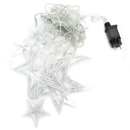 Aigostar - LED lauko kalėdinė girlianda 120xLED/6W/230V/8 funkcijų 3x0,6m IP44 šaltai balta + nuotolinis valdymas