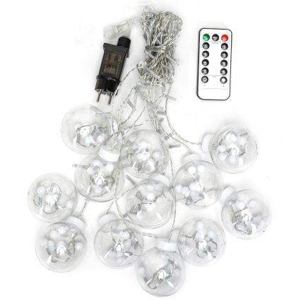 Aigostar - LED Lauko kalėdinė girlianda 120xLED/8 funkcijų 3x0,6m IP44 šilta balta + nuotolinis valdymas