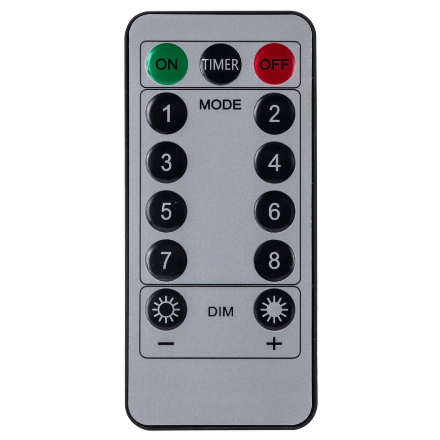 Aigostar - LED lauko kalėdinė girlianda 120xLED/8 funkcijų 3x0,7m IP44 šiltai balta + nuotolinio valdymo pultas