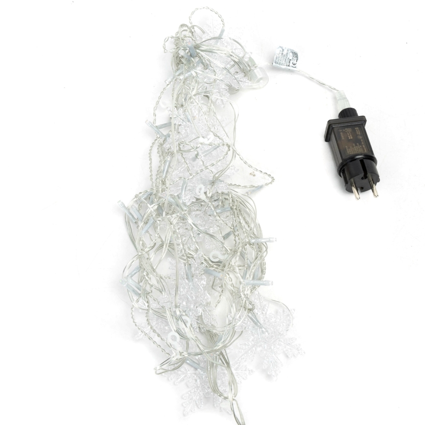 Aigostar - LED lauko kalėdinė girlianda 120xLED/8 funkcijų 3x0,7m IP44 šaltai balta + nuotolinis valdymas