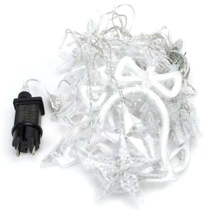 Aigostar - LED lauko kalėdinė girlianda 120xLED/8 režimai 3x0,6m IP44 šaltai balta + nuotolinis pultas