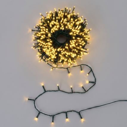 Aigostar - LED lauko kalėdinė girlianda 1500xLED/8 funkcijų 78m IP44 šilta balta