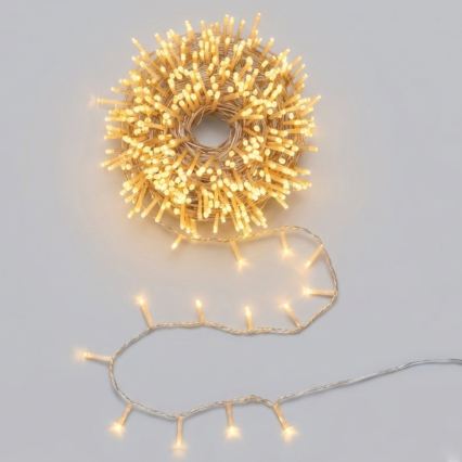 Aigostar - LED lauko kalėdinė girlianda 1500xLED/8 funkcijų 78m IP44 šiltai balta