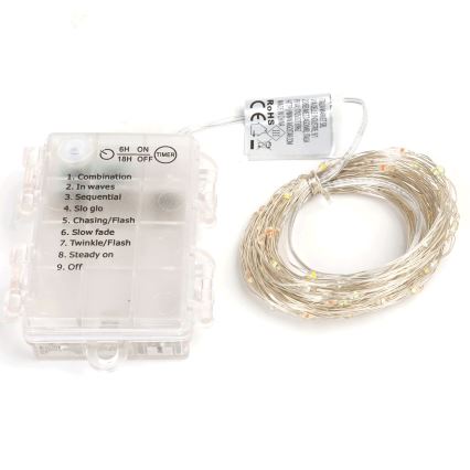 Aigostar - LED Lauko Kalėdinė girlianda 150xLED/8 funkcijos 15,3m IP44 daugiaspalvis