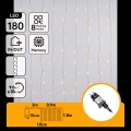 Aigostar - LED lauko kalėdinė girlianda 180xLED/8 funkcijos 3,9x1,8m IP44 šilta balta