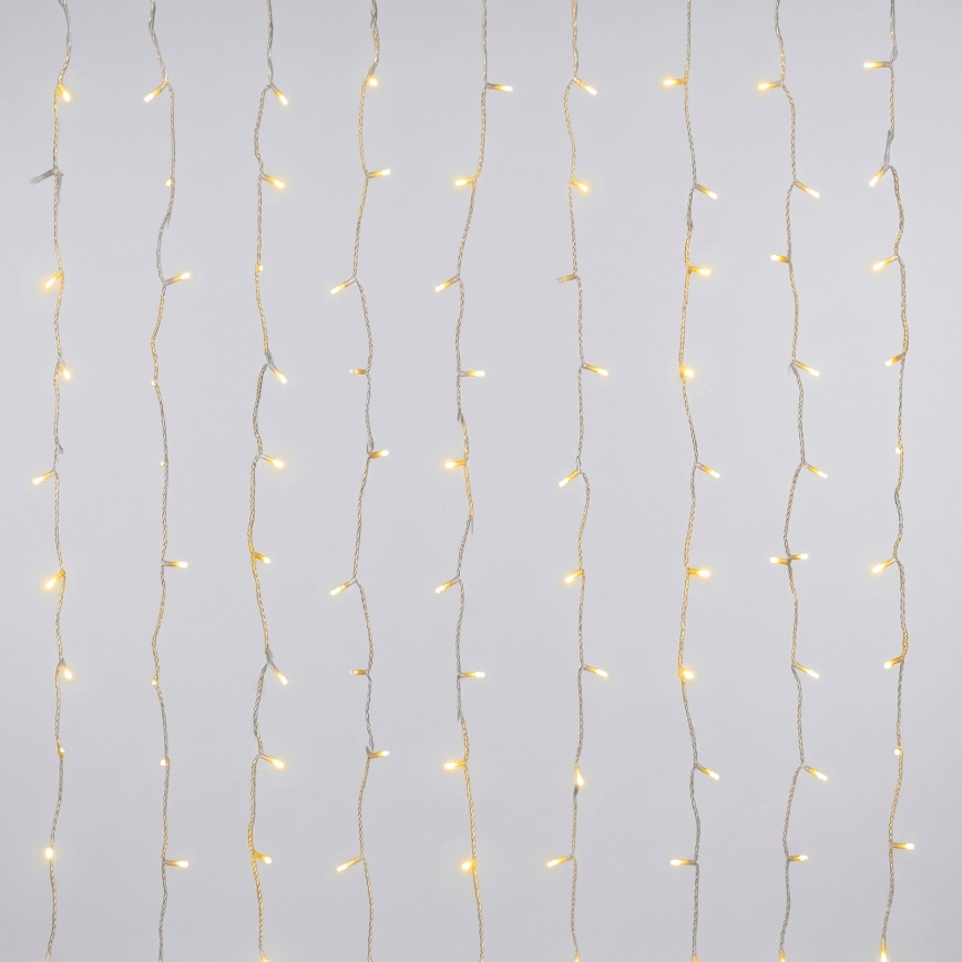 Aigostar - LED lauko kalėdinė girlianda 192xLED/8 funkcijų 3xAA 4,5x1,2m IP44 šiltai balta
