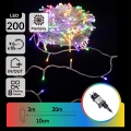 Aigostar - LED lauko kalėdinė girlianda 200 LED/8 funkcijų, 23 m, IP44, daugiaspalvė