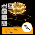 Aigostar - LED lauko kalėdinė girlianda 200 LED/8 funkcijų 23 m IP44 šiltai balta