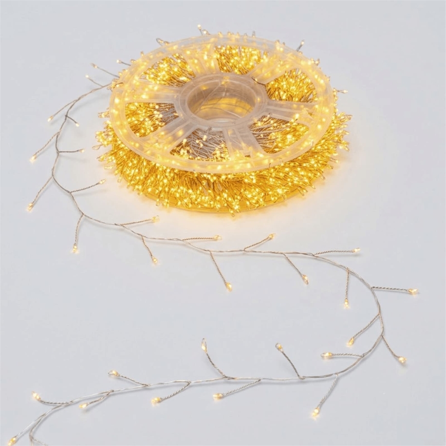 Aigostar - LED Lauko kalėdinė girlianda 2000xLED/8 funkcijos 53m IP44 šiltai balta