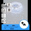 Aigostar - LED lauko kalėdinė girlianda 2000xLED/8 funkcijų 53 m IP44 šaltai balta