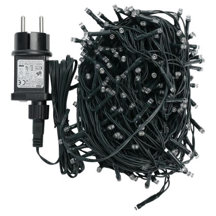 Aigostar - LED lauko kalėdinė girlianda, 200 LED, 8 režimai, 20 m, IP44, šaltai balta