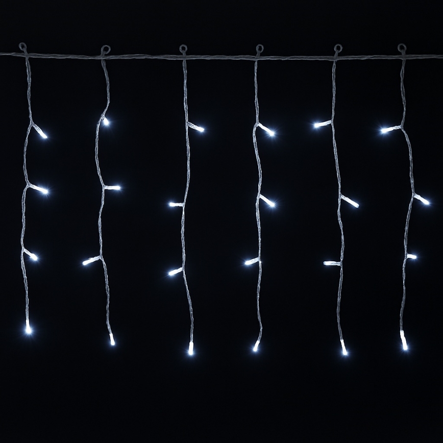 Aigostar - LED lauko kalėdinė girlianda 200xLED/3,6W/230V/8 funkcijos 10x0,4m IP44 šaltai balta