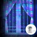 Aigostar - LED Lauko Kalėdinė girlianda 200xLED/8 funkcijos 3xAA 5x2m IP44 daugių spalvų